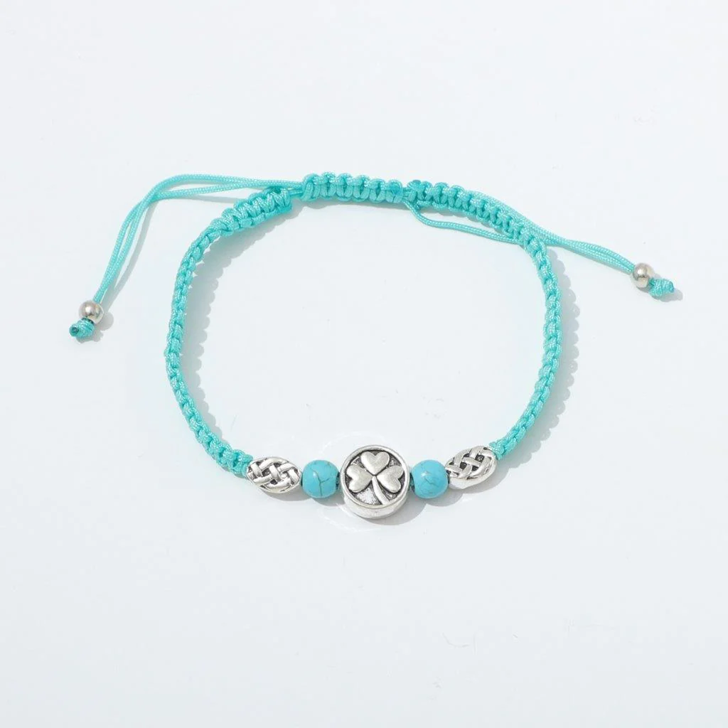 Shamrock Semi Precious Turquoise Bracelet
