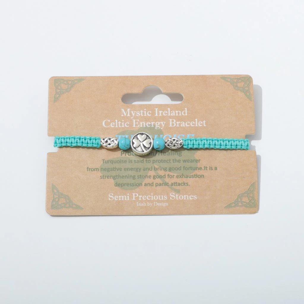 Shamrock Semi Precious Turquoise Bracelet - Image 2