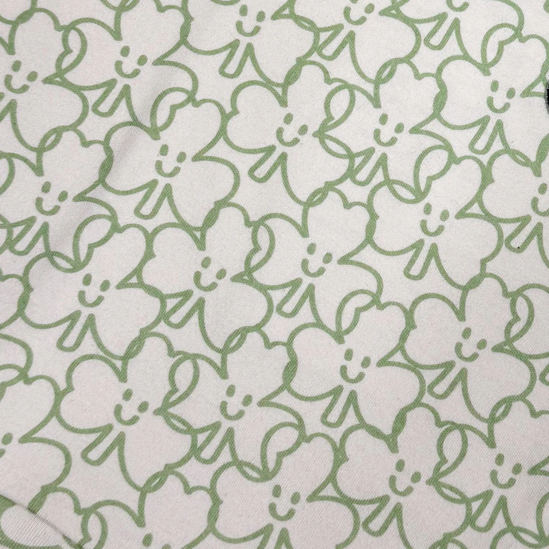 Shamrock White and Green All Over Print Kids Long Sleeve Dress - Image 3