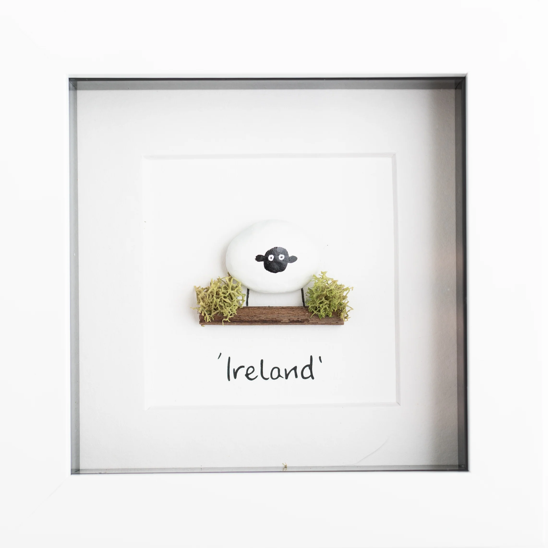 Sheep Ireland Pebble Art Print