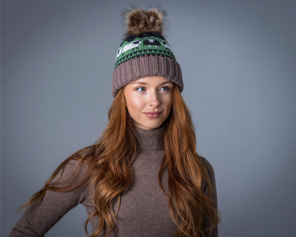 Sheep Pom Pom Hat Mushroom - Image 3