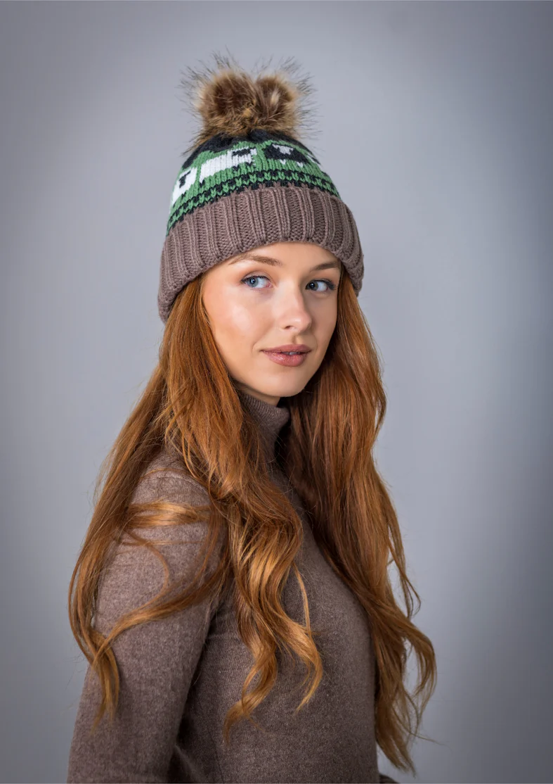 Sheep Pom Pom Hat Mushroom - Image 4