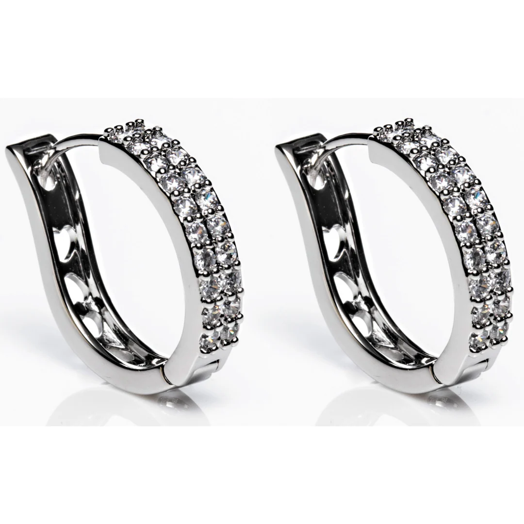 Silver Large Hoop Earrings