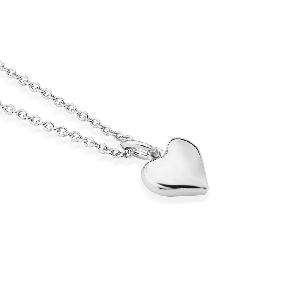 Silver Plated Amy Huberman Newbridge Silverware Heart Necklace - Image 3