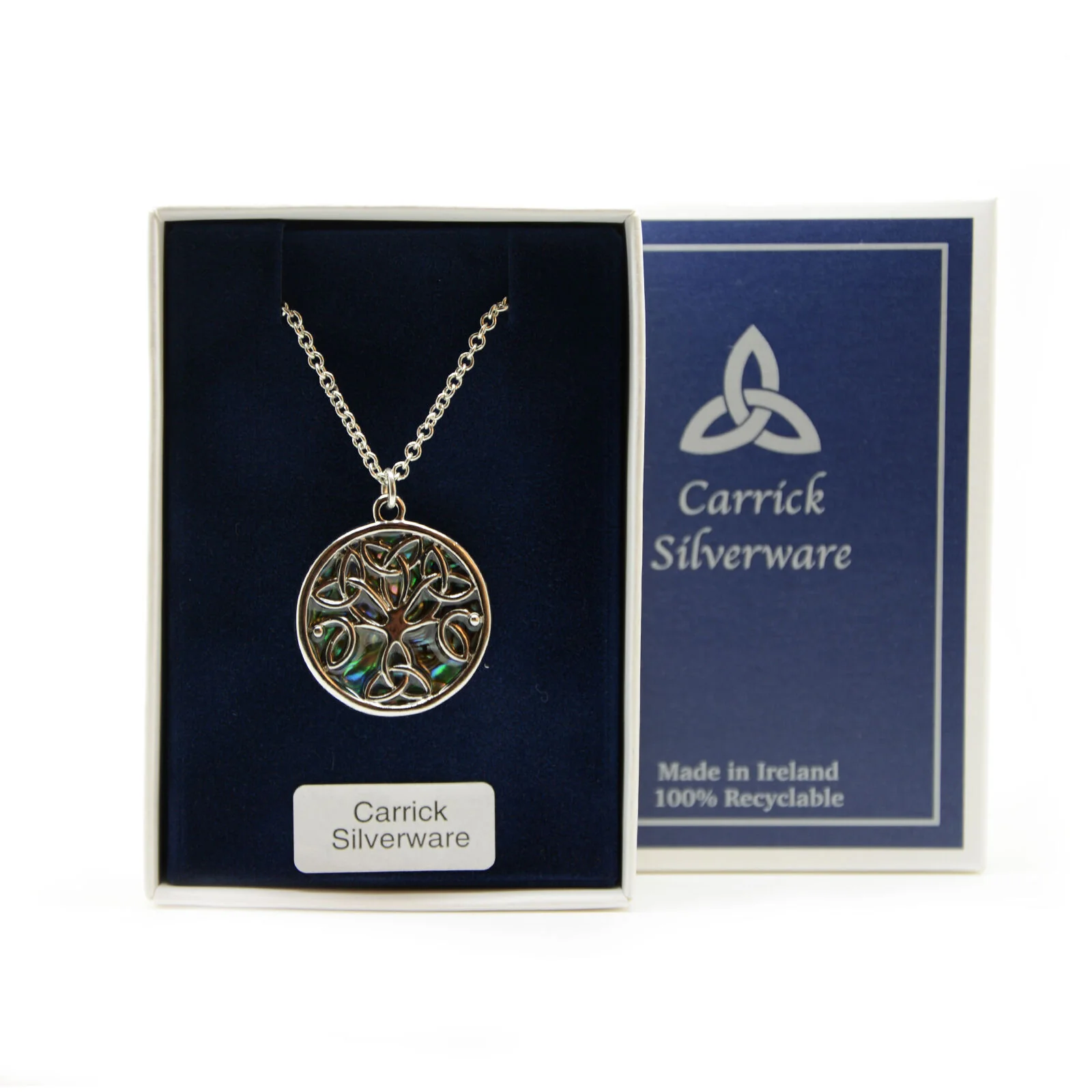 Silver Plated Carrick Silverware Celtic Tree Of Life Necklace - Image 2