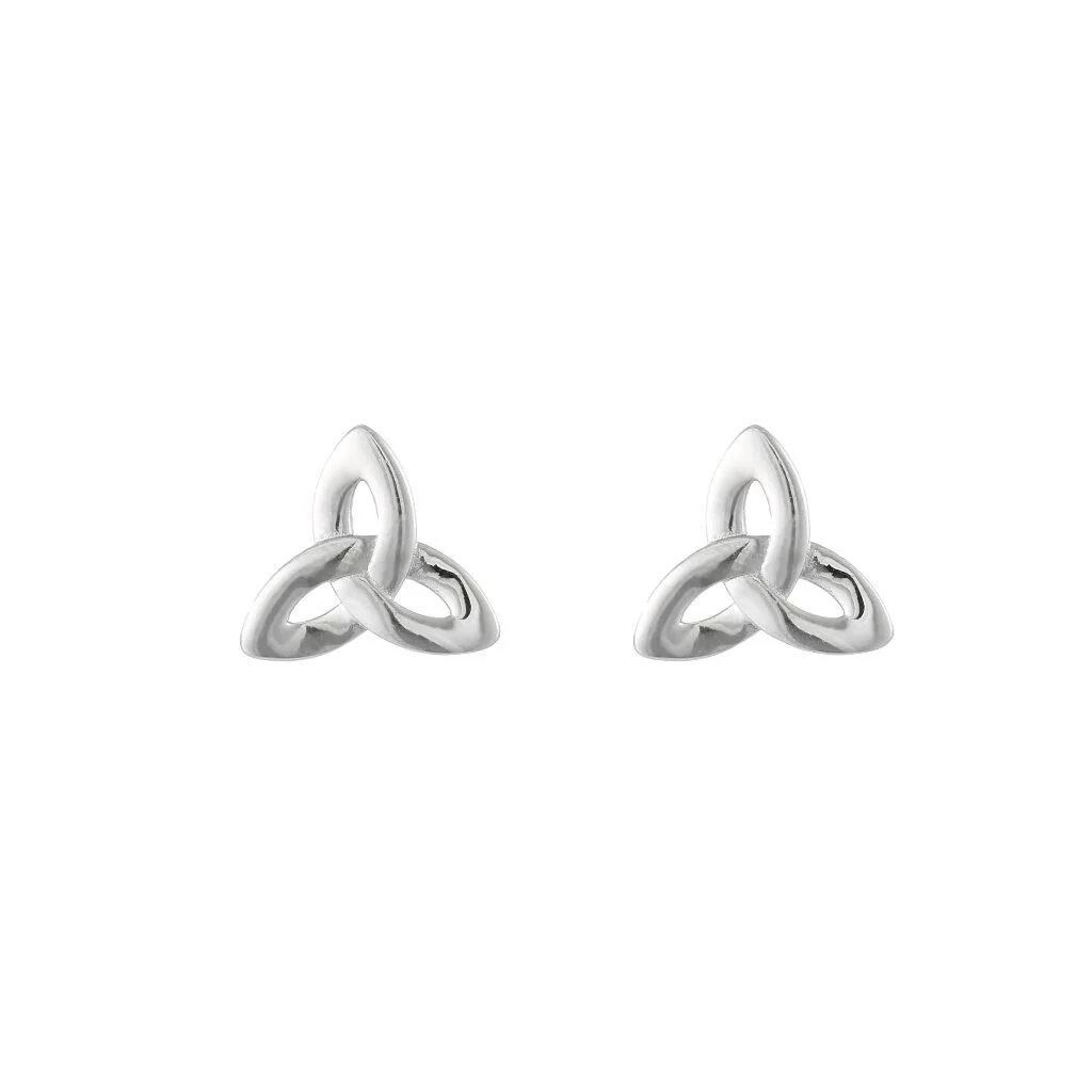 Silver Sterling Trinity Earrings