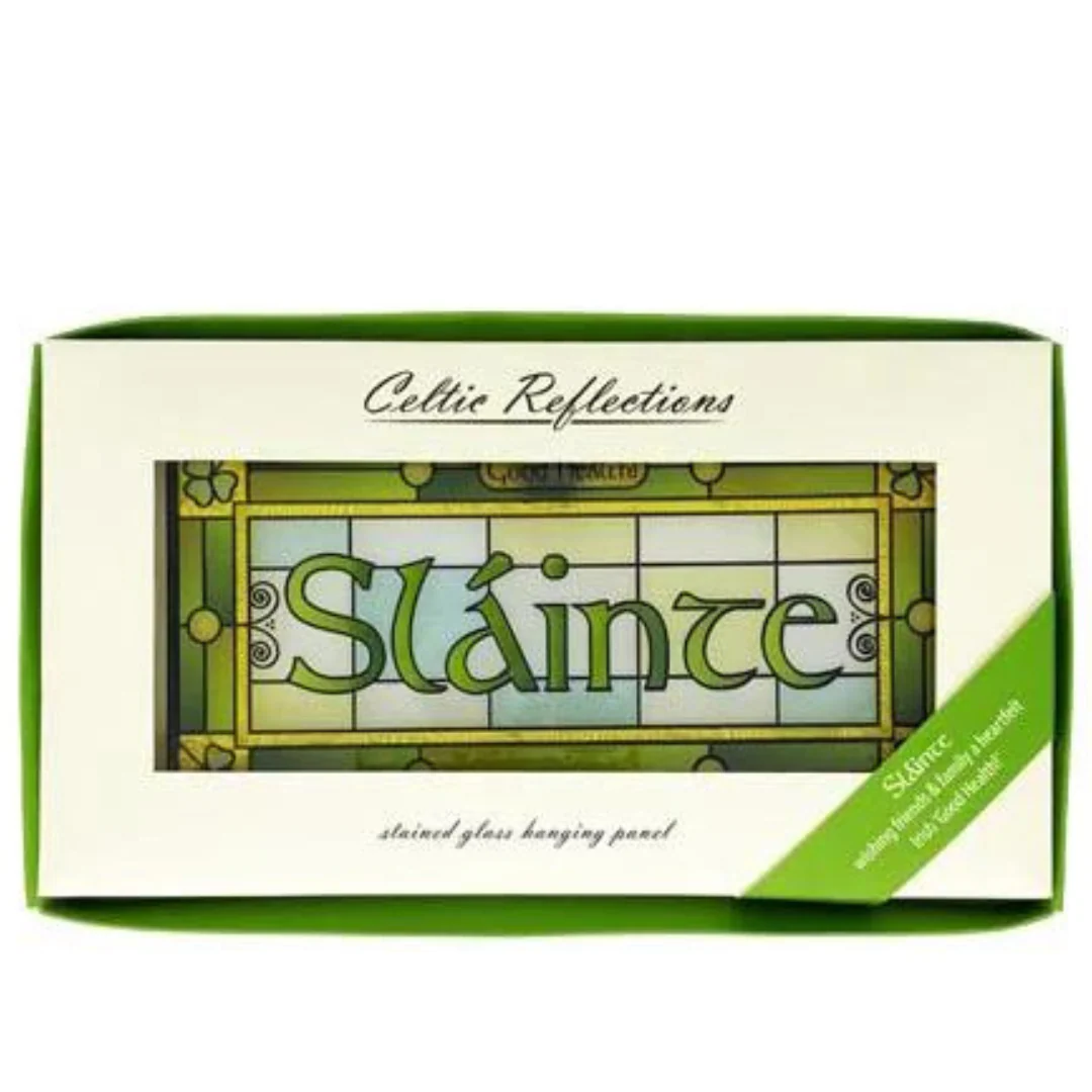 Slainte Stained Glass Suncatcher Plaque - Image 2