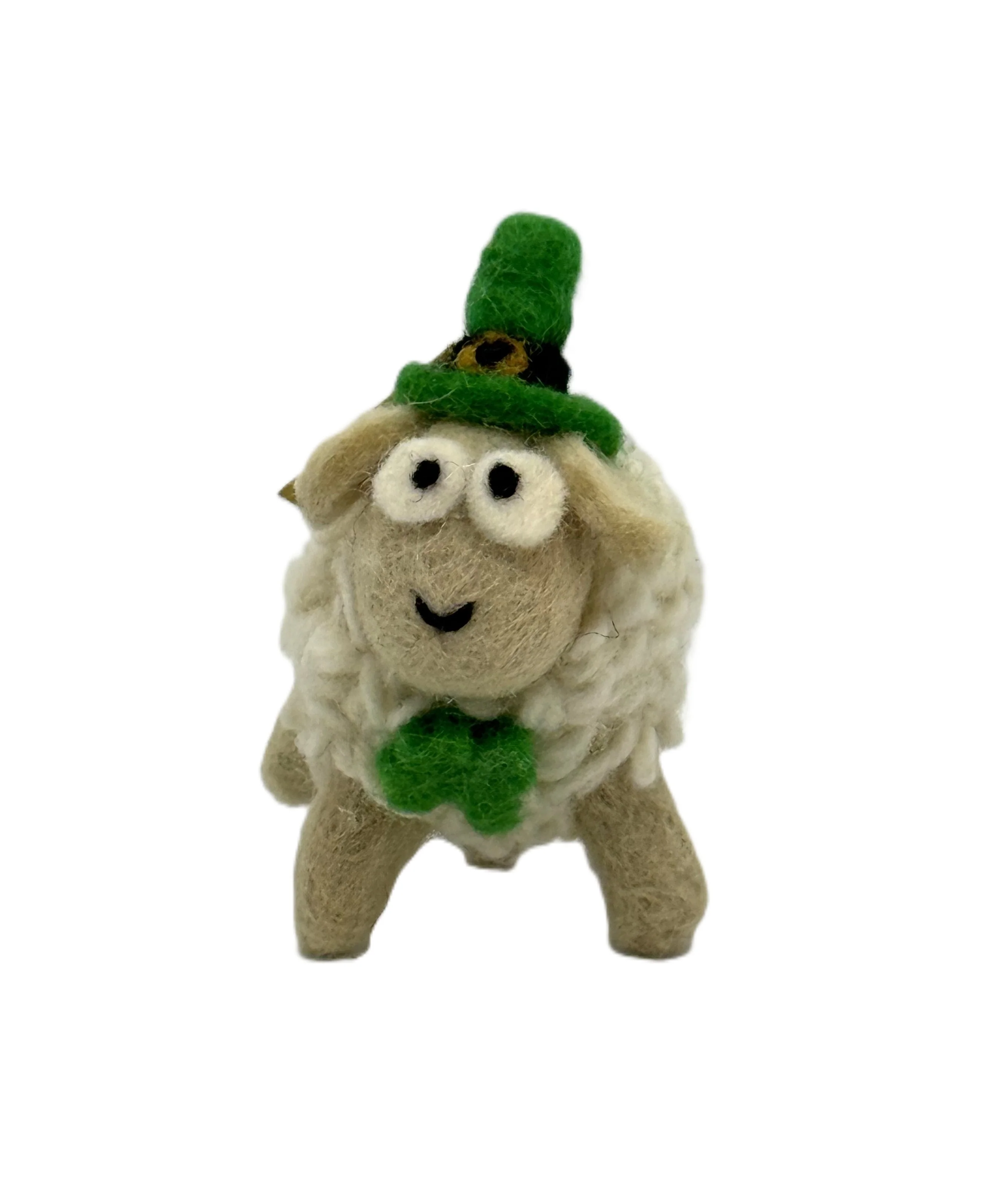 Small White Sheep with Green Hat - Image 2