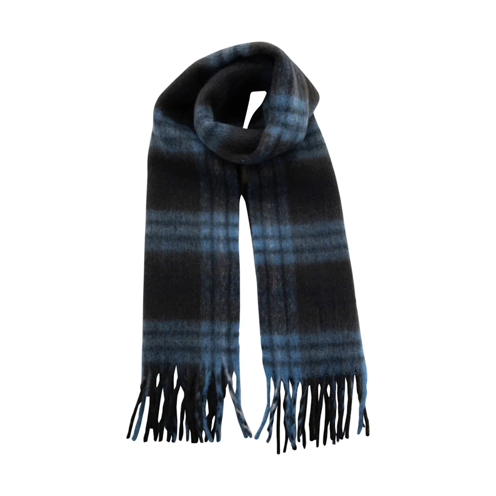 Soft Touch Herringbone Blue Blanket Scarf