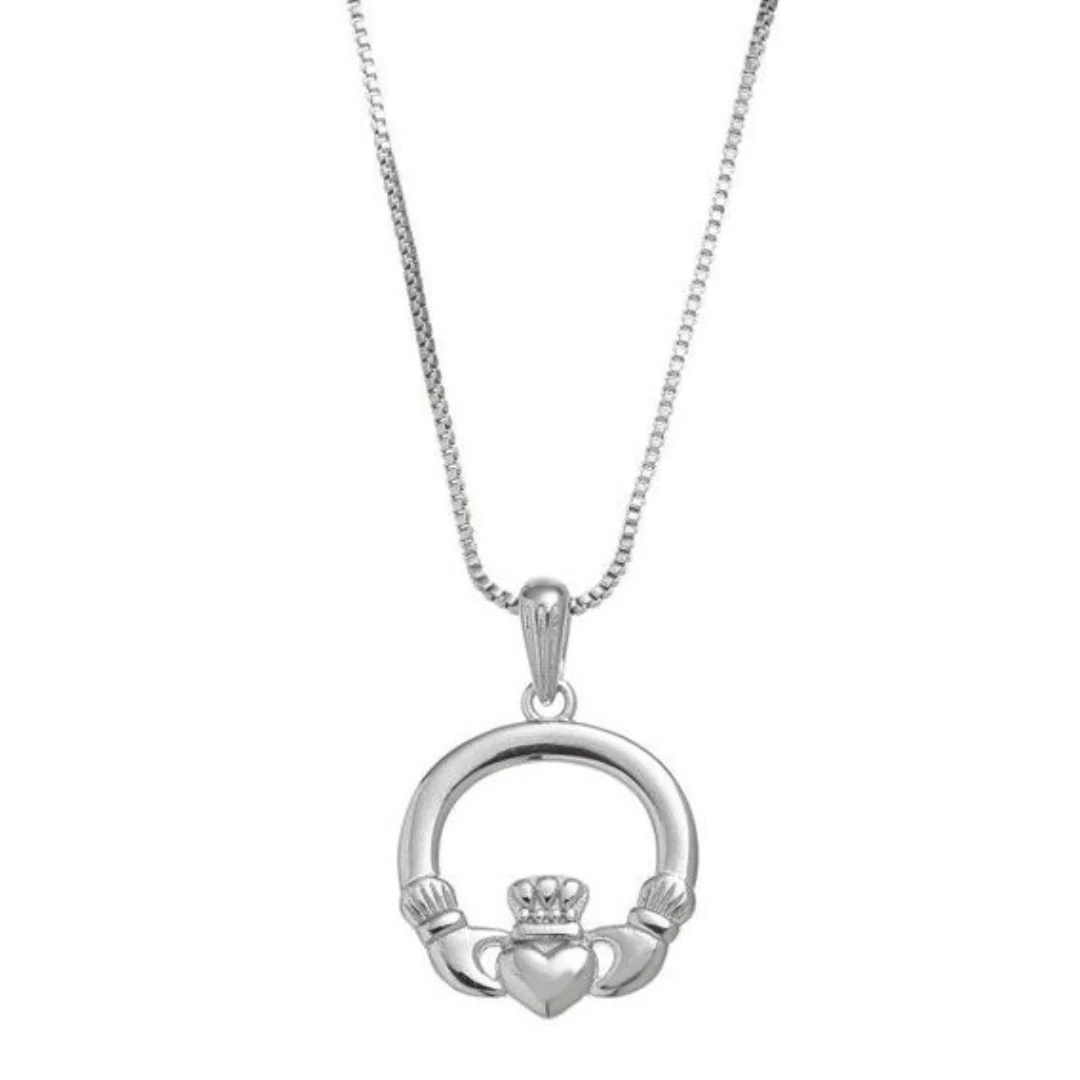Sterling Silver Claddagh Necklace