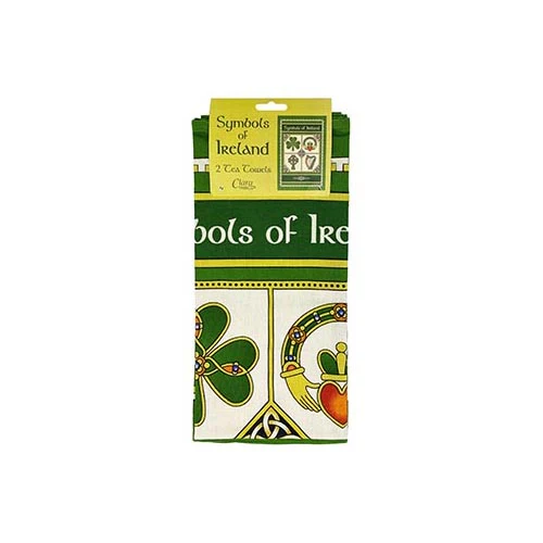 Symbols of Ireland 2 Piece Tea Towel Set - Image 2