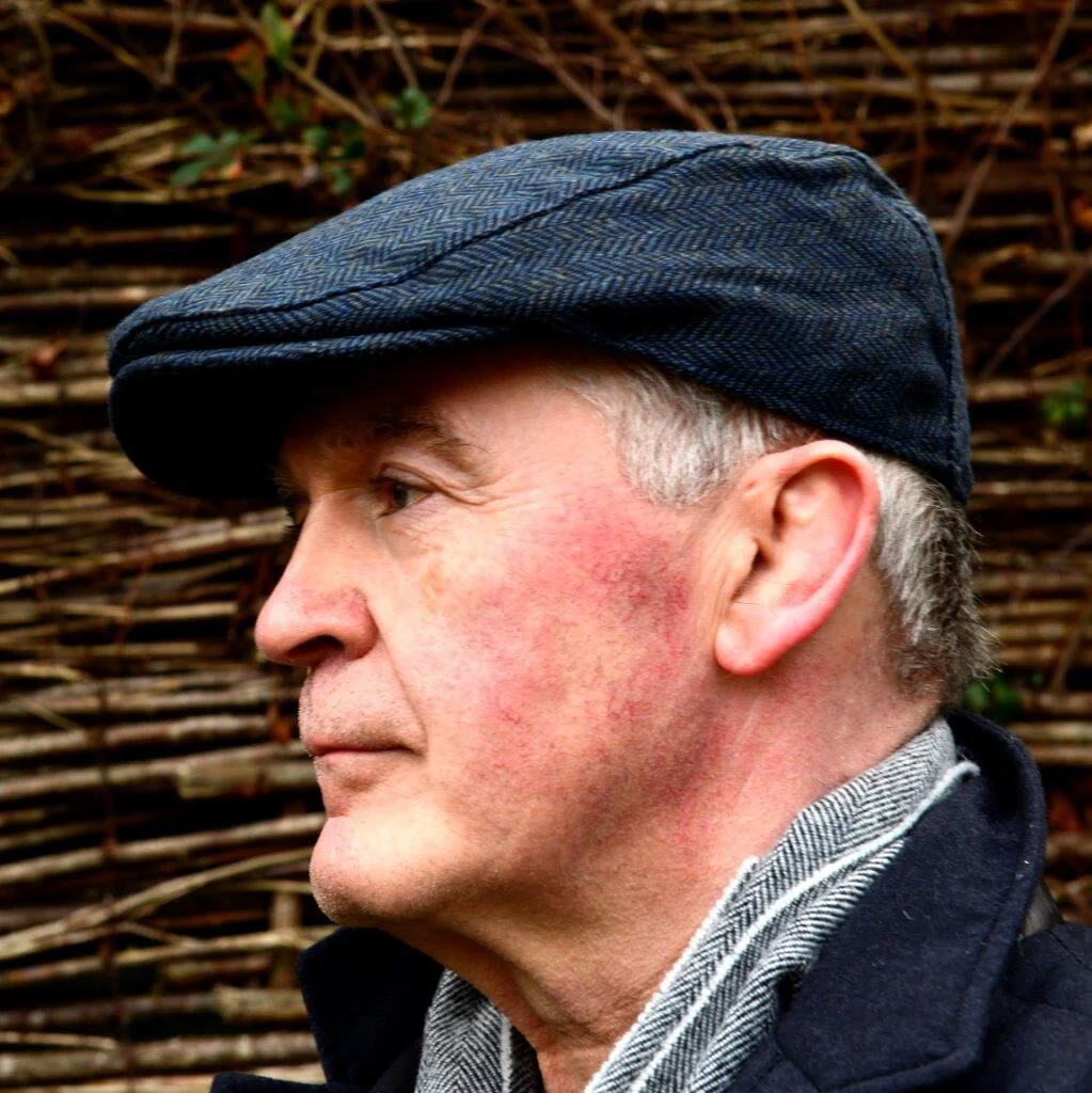 Traditional Herringbone Tweed Hat Blue - Image 2