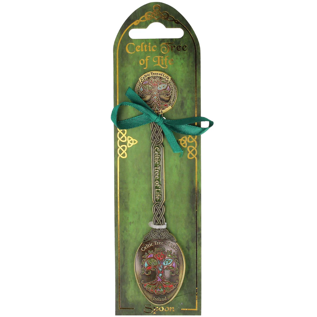 Tree Of Life Metal Spoon