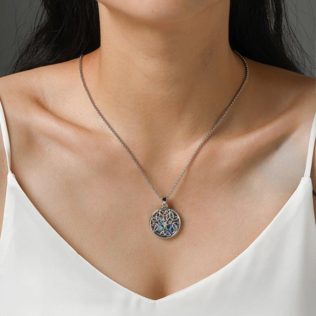 Tree of Life Stone Back Design Pendant - Image 2