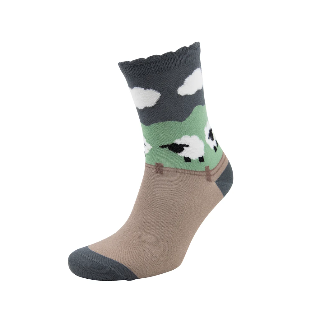 Triptoes Mushroom Sheep Ankle Socks - Image 3