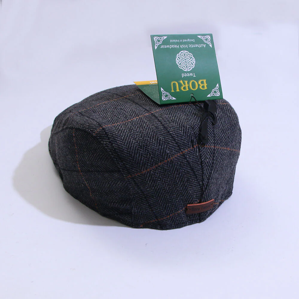 Tweed Hat Traditional Grey Check - Image 3