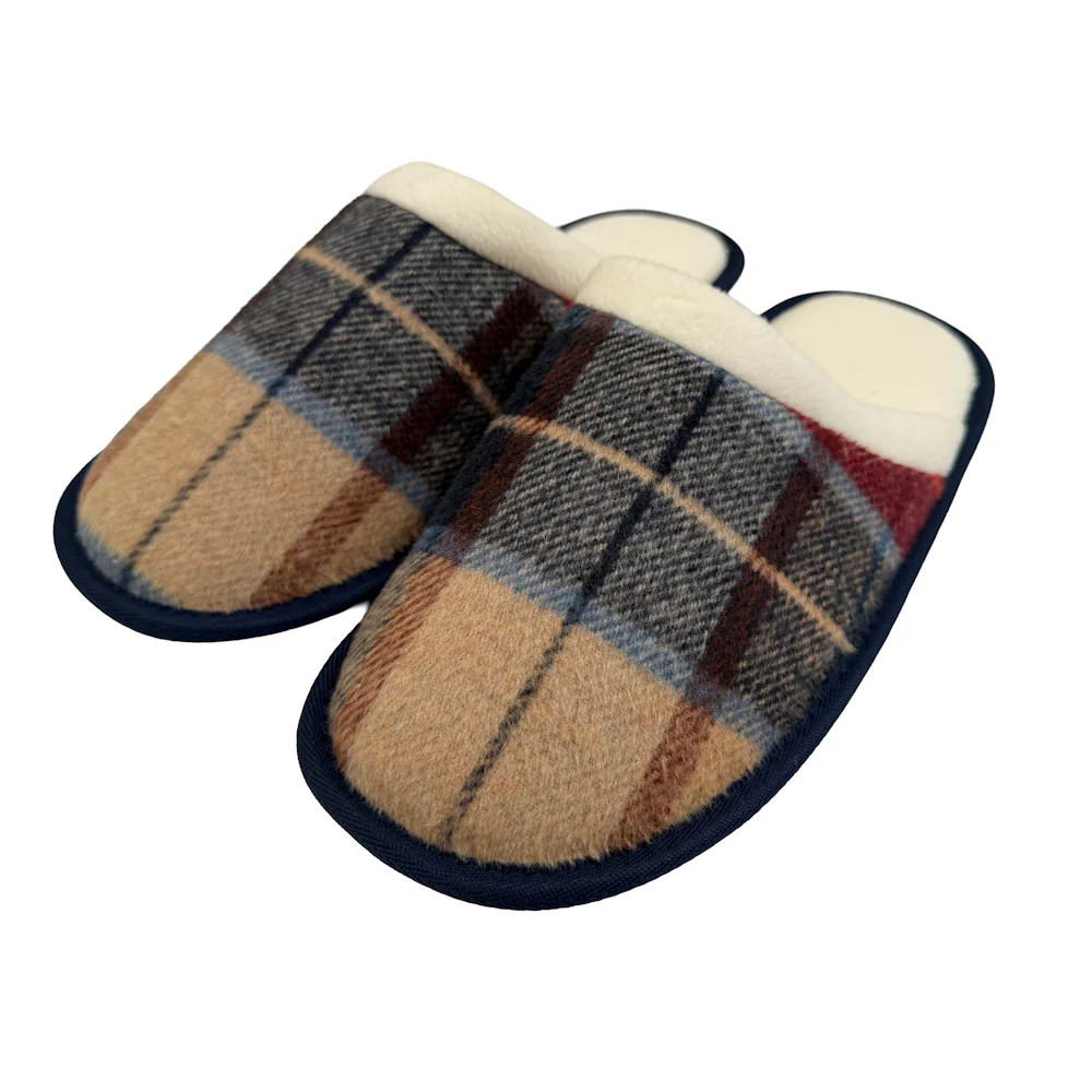 Tweed Unisex Red Slippers - Image 2