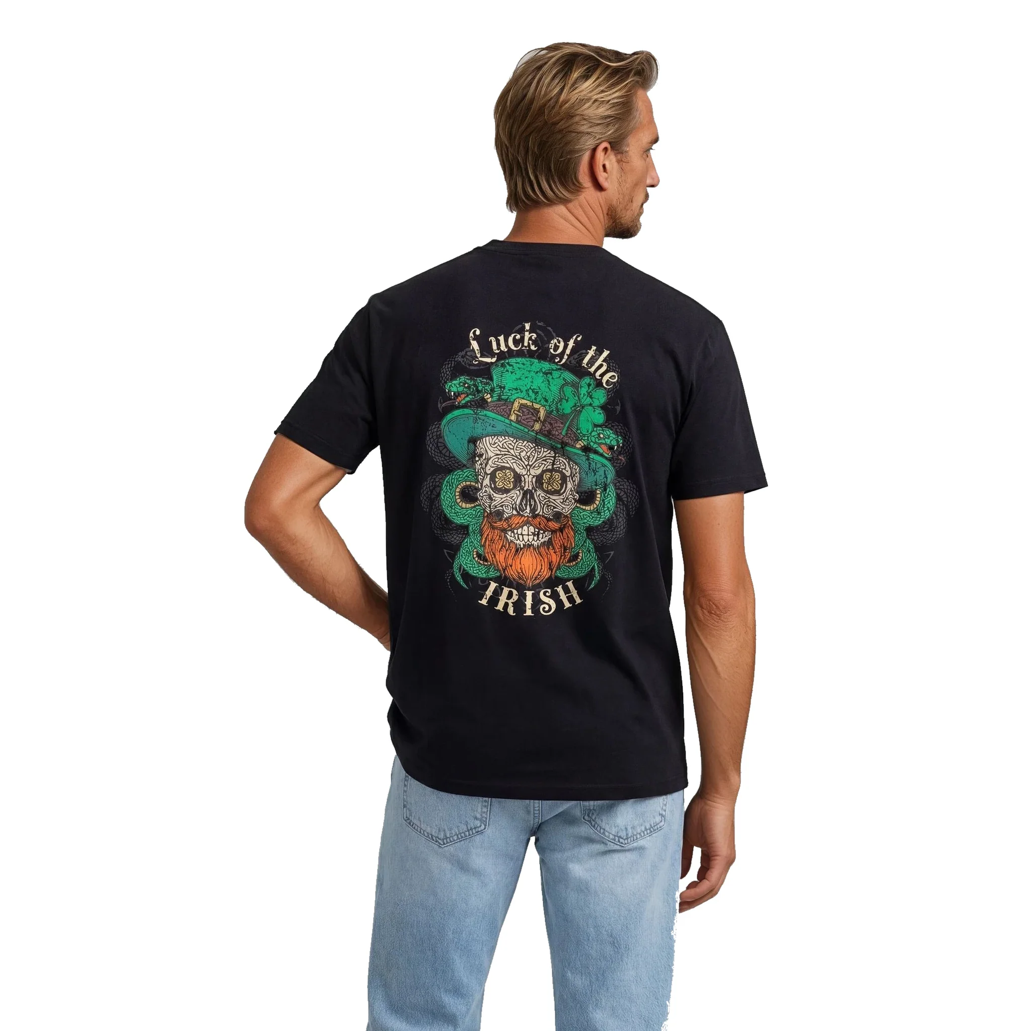Unisex Black Skull T-Shirt - Image 3