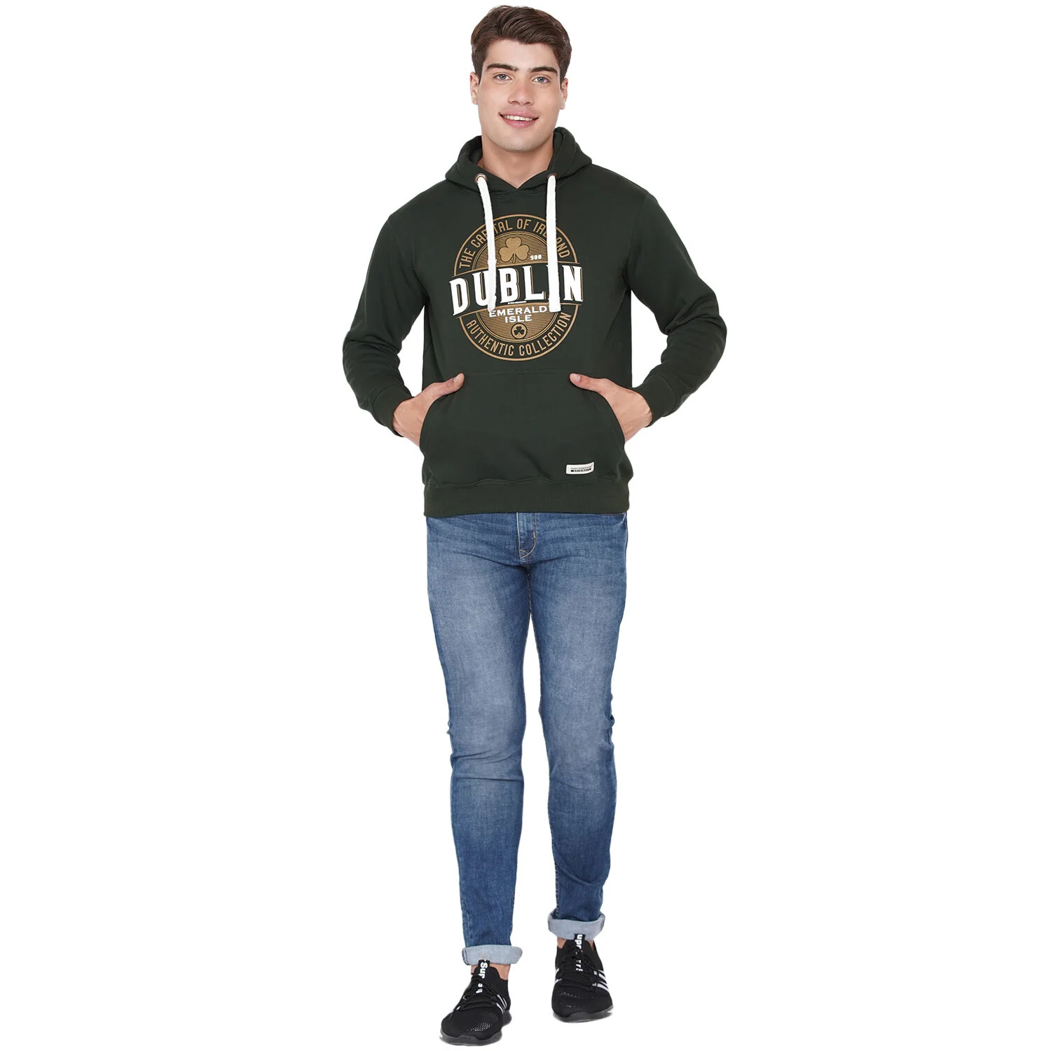 Unisex Capital Dublin Hood Forest Green - Image 6