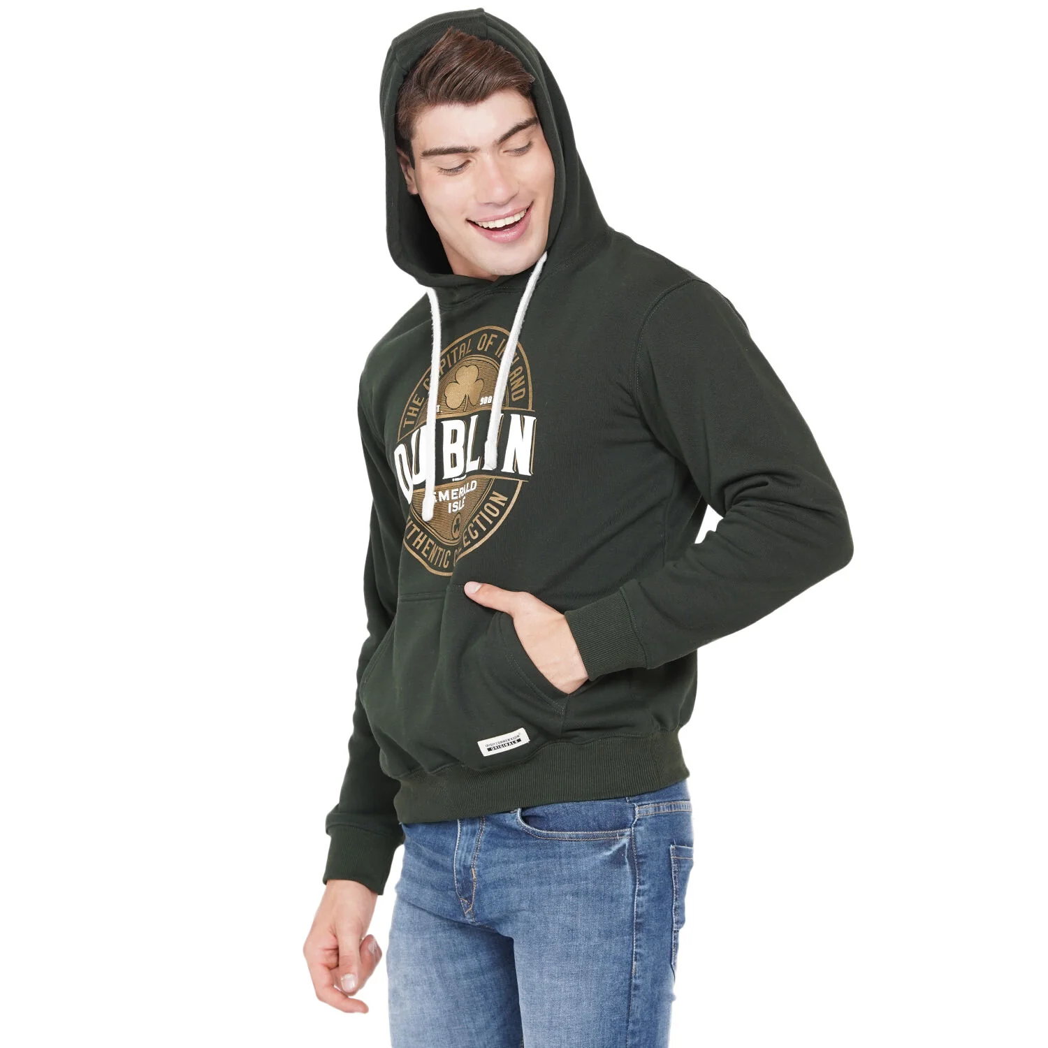 Unisex Capital Dublin Hood Forest Green - Image 8