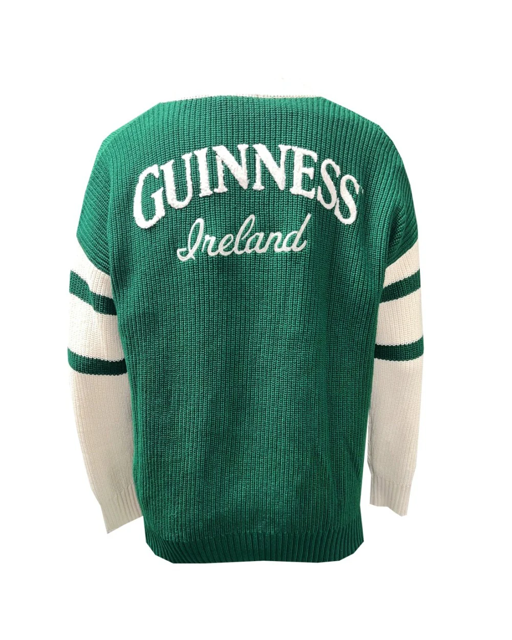 Unisex Guinness Knitted Green & Cream Cardigan - Image 7