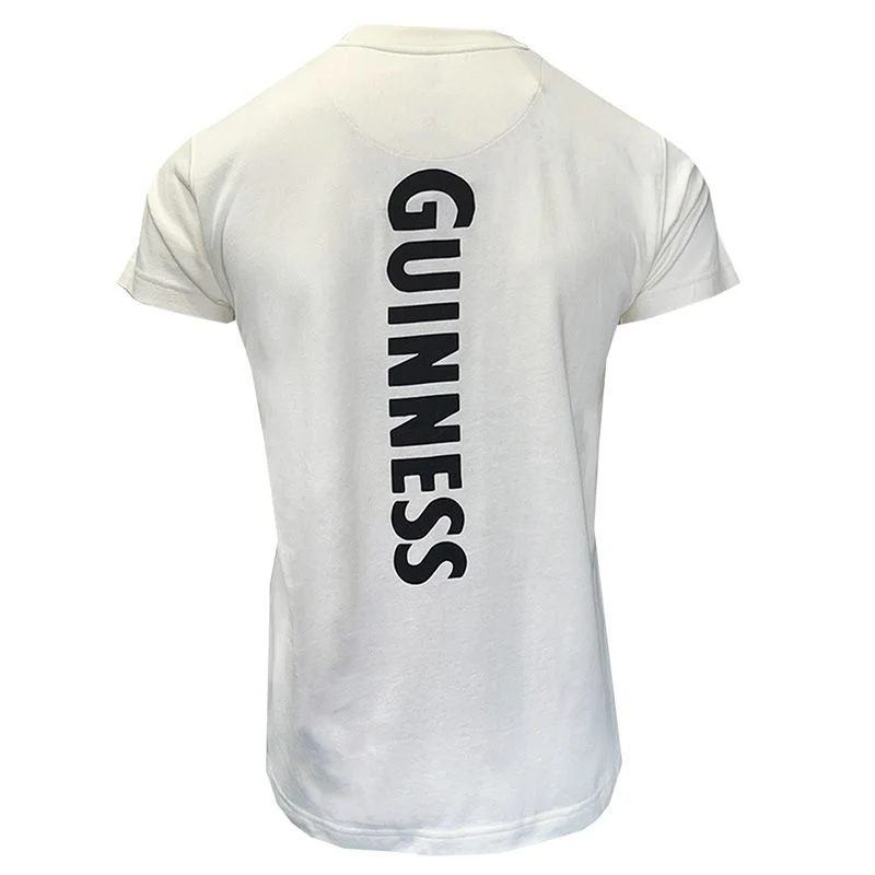 Unisex Guinness Smiling Pint White T-Shirt - Image 4