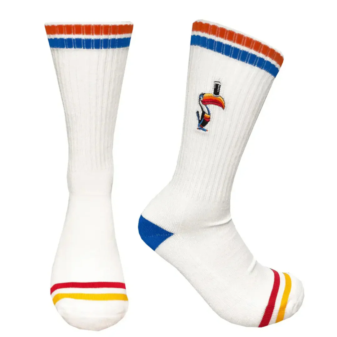 Unisex Guinness Stripe Flying White Toucan Socks - Image 2