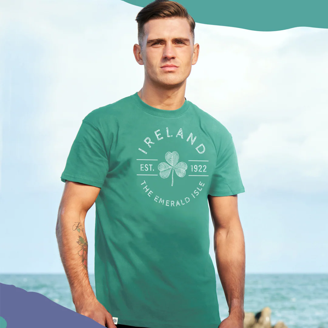 Unisex Irealnd Est 1922 Ocean Green T-shirt - Image 2