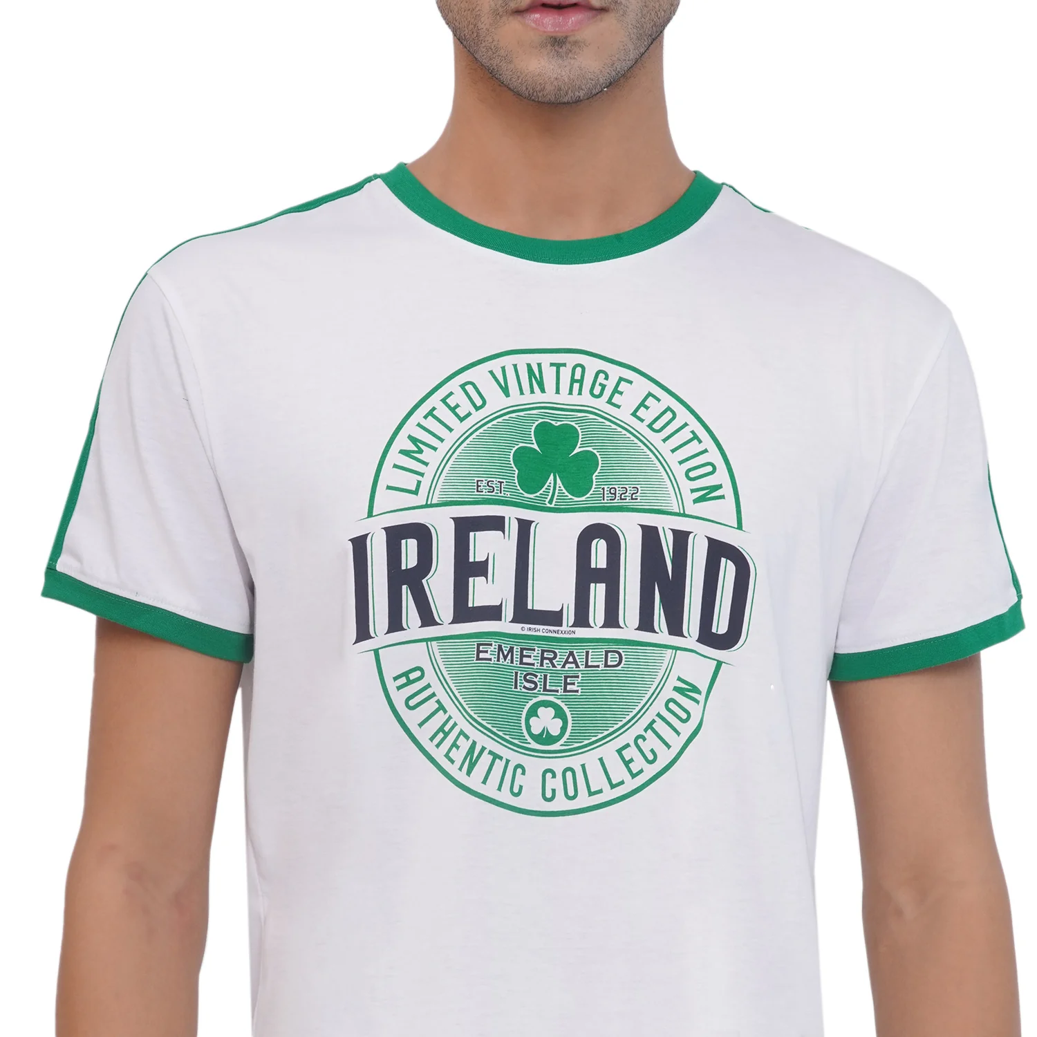 Unisex Limited Edition Ringer-Style White T-Shirt - Image 2