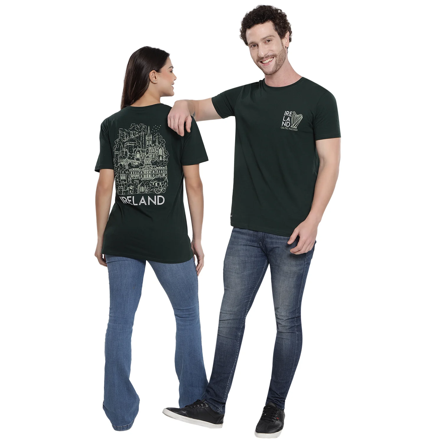 Unisex Viking Ireland Forest Green T-Shirt - Image 4