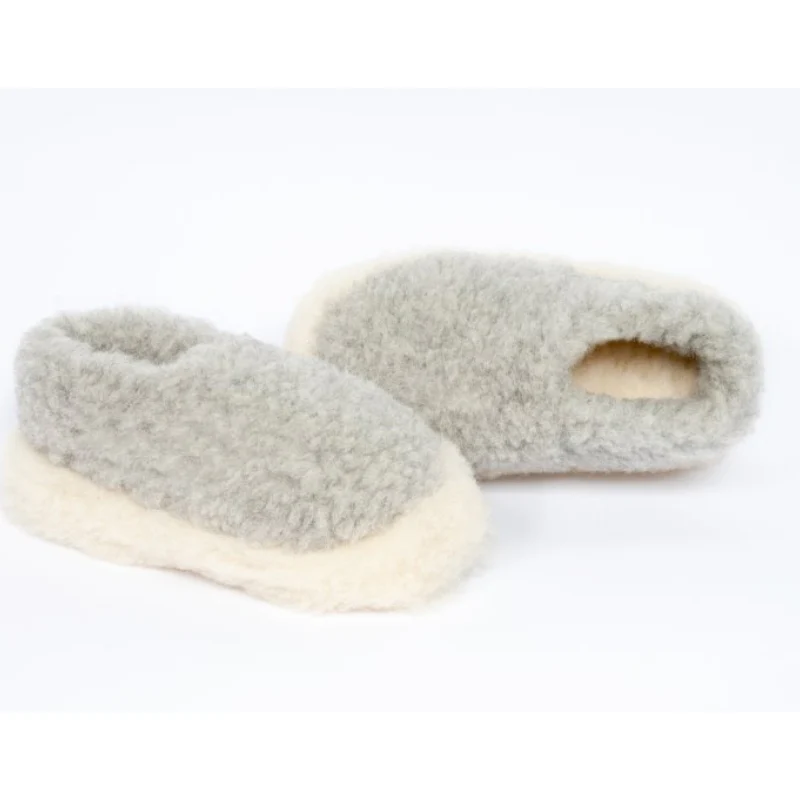 Unisex Yoko Wool Grey Slippers