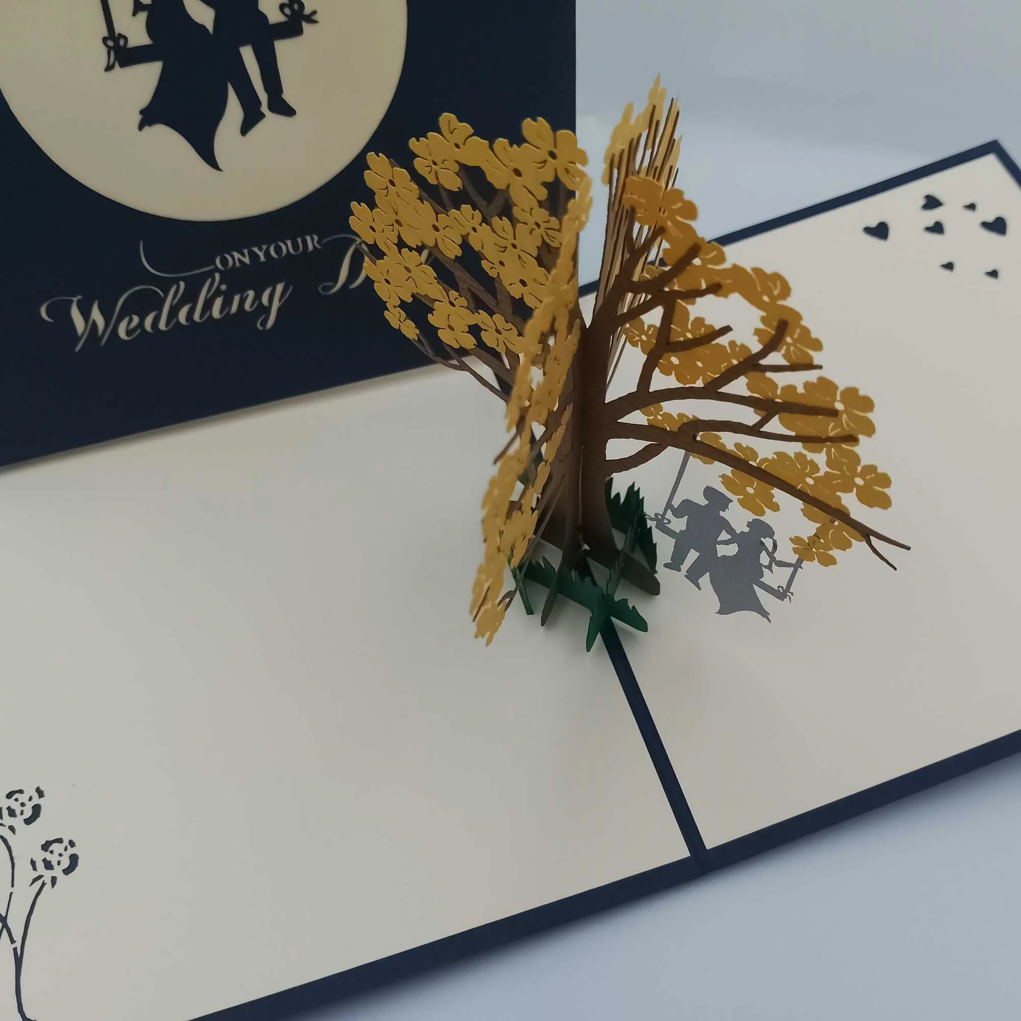 Wedding Swing Pop-up Card - Image 2