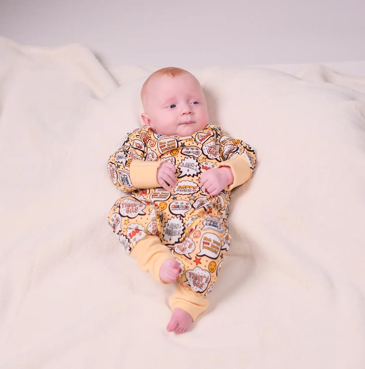 What's The Craic Orange Baby Zip Onesie - Image 2