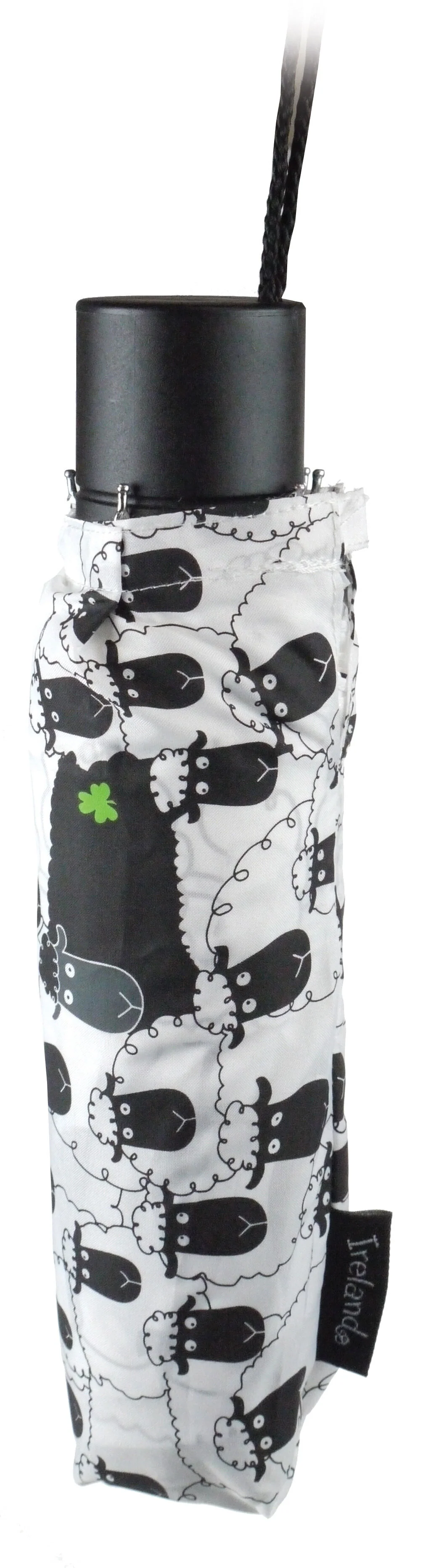 Whiteed Umbrella With Black Sheep Design 100cm Diameter - Image 2