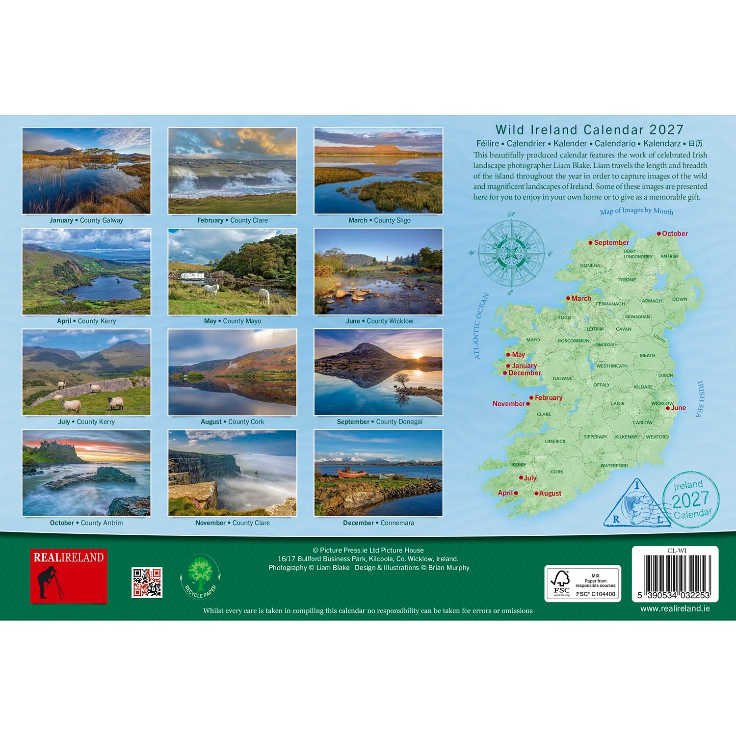 Wild Ireland Calendar A4 2027 - Image 3