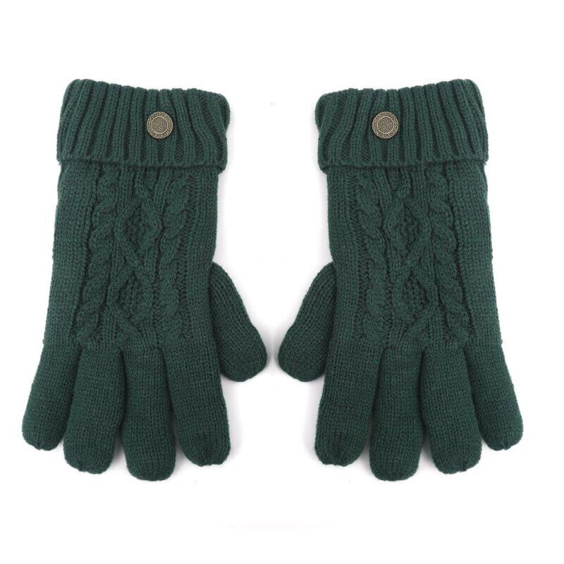Women's Celtic Weave Gloves Green