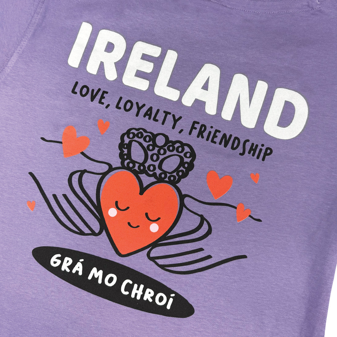 Women's Gra Mo Chroi Lilac T-Shirt - Image 3