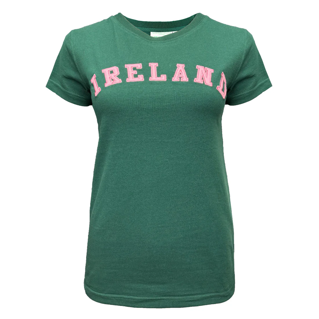 Women's Ireland Evergreen and Pink T-Shirt