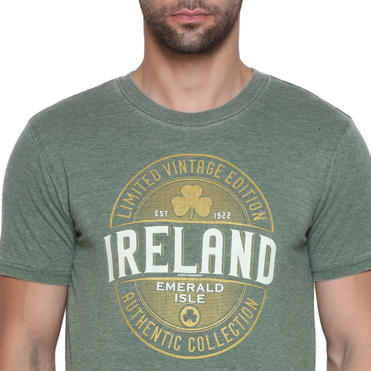Women's Limited Vintage Edition Ireland T-shirt Burnout Green - Image 4