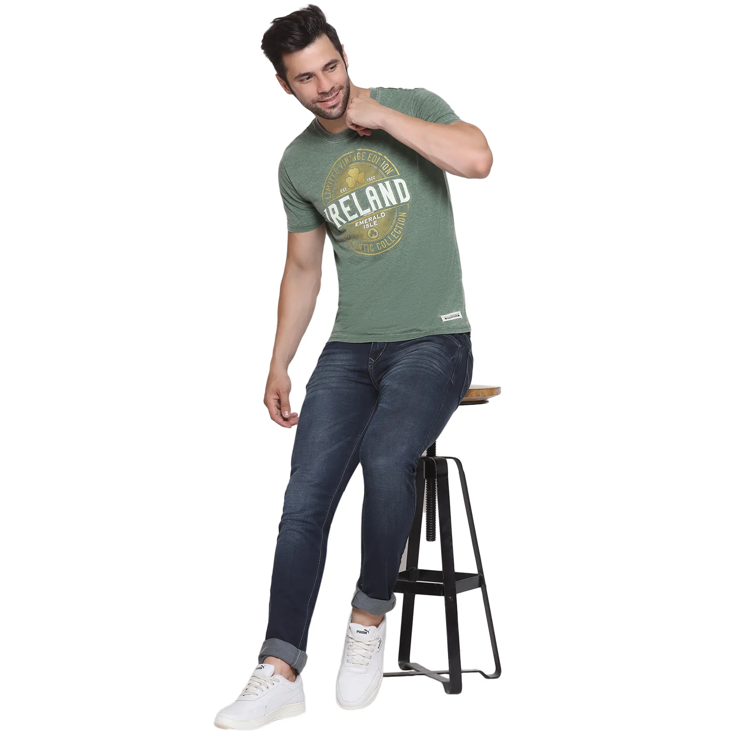 Women's Limited Vintage Edition Ireland T-shirt Burnout Green - Image 6