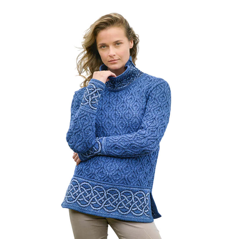 Women's Ranelagh Jacquard Blue Jumper