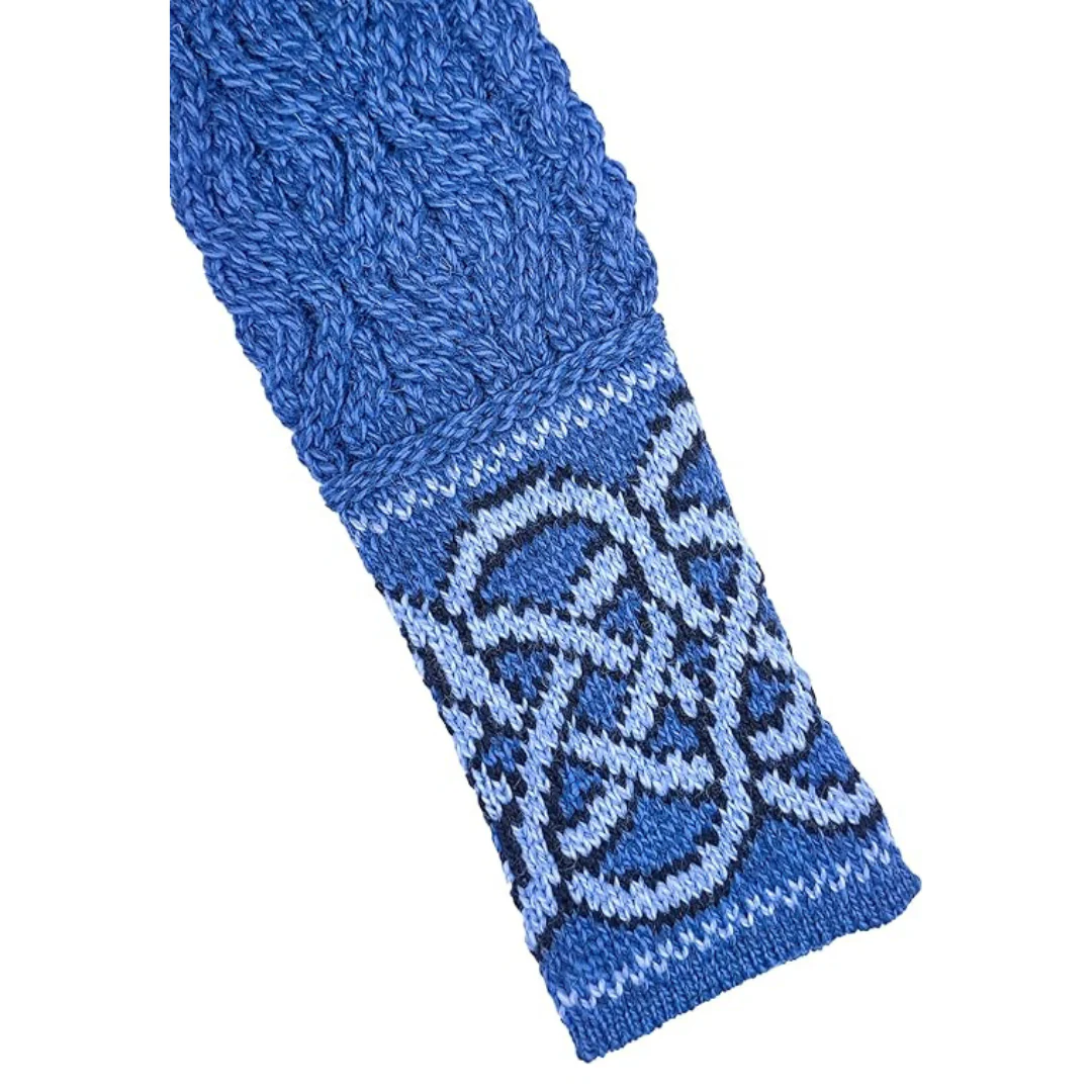 Women's Ranelagh Jacquard Blue Jumper - Image 5