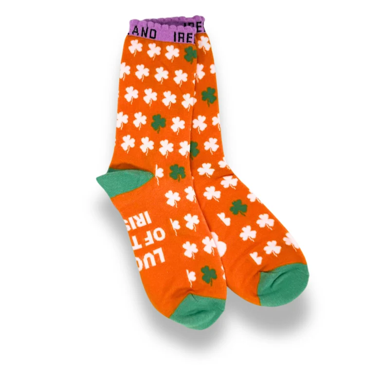 Women's Shamrock Crew Socks Pack of 3 - Image 3
