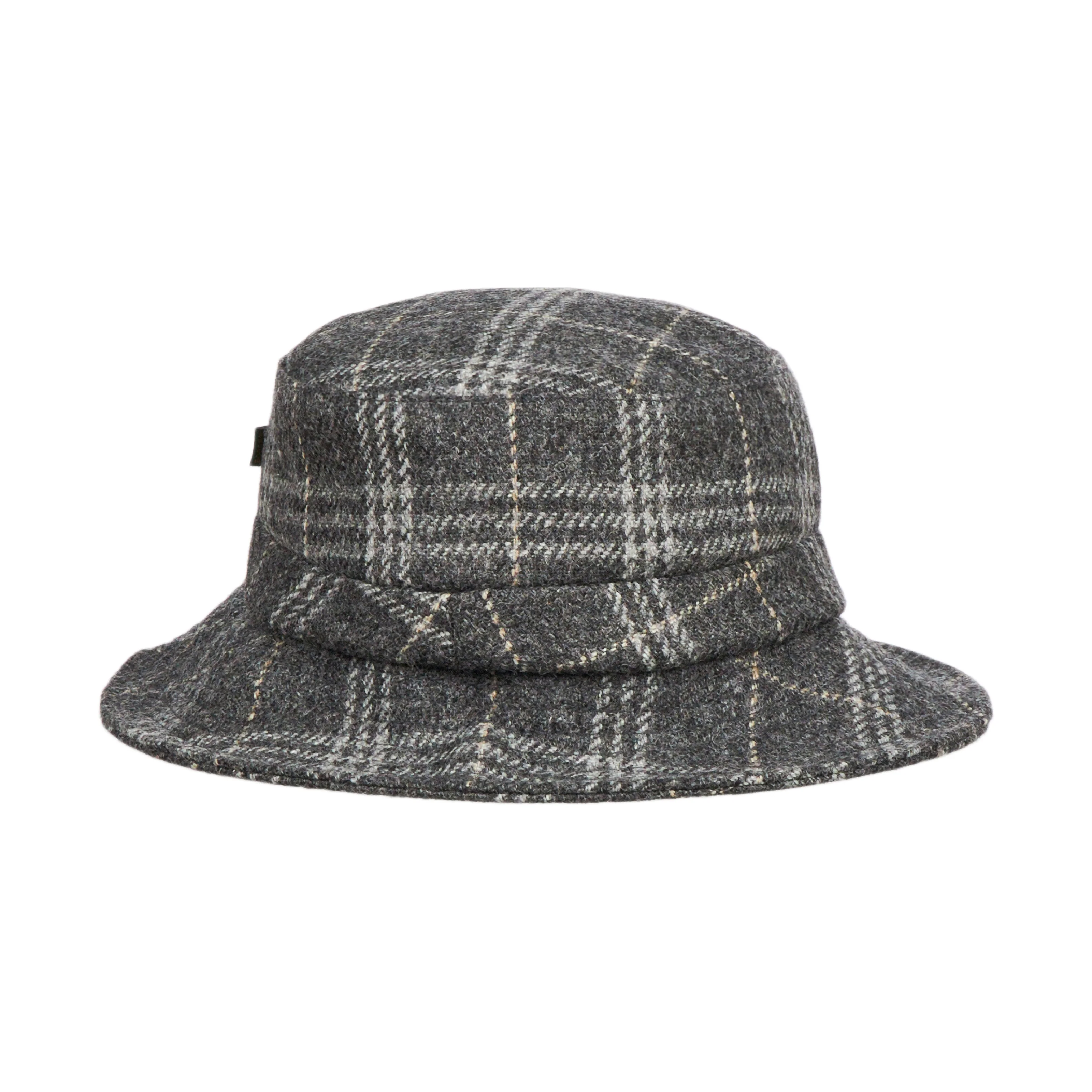 Women's Tweed Grey Bucket Hat - Image 4