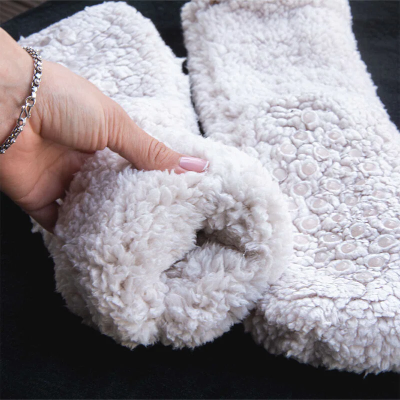 Woolly Slipper Socks Natural - Image 2